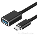 USB-C에서 USB-3.0 여성 어댑터 USB-C OTG 케이블